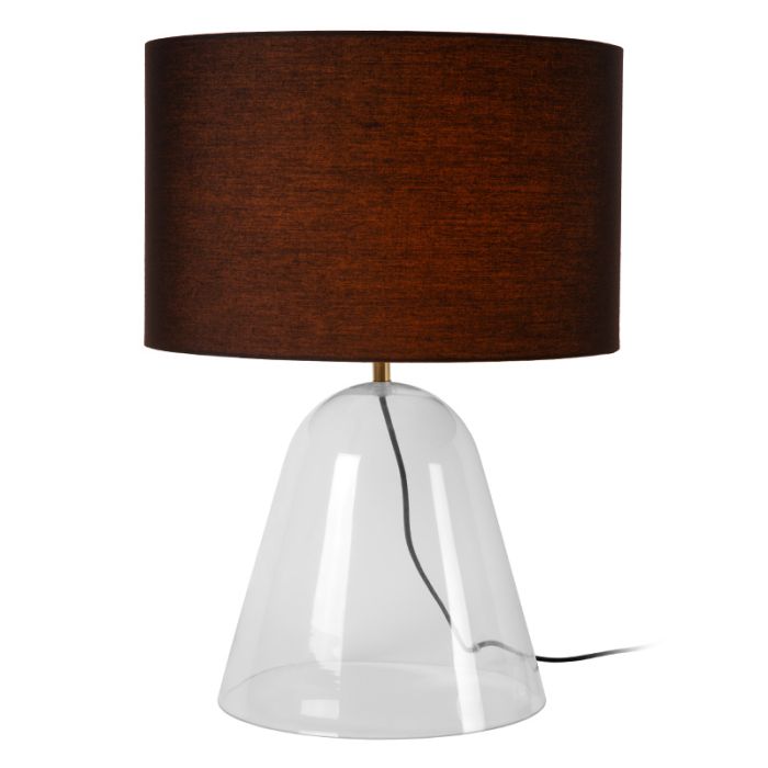 Schwarze Tischleuchte Modern, Campana, mit Schalter