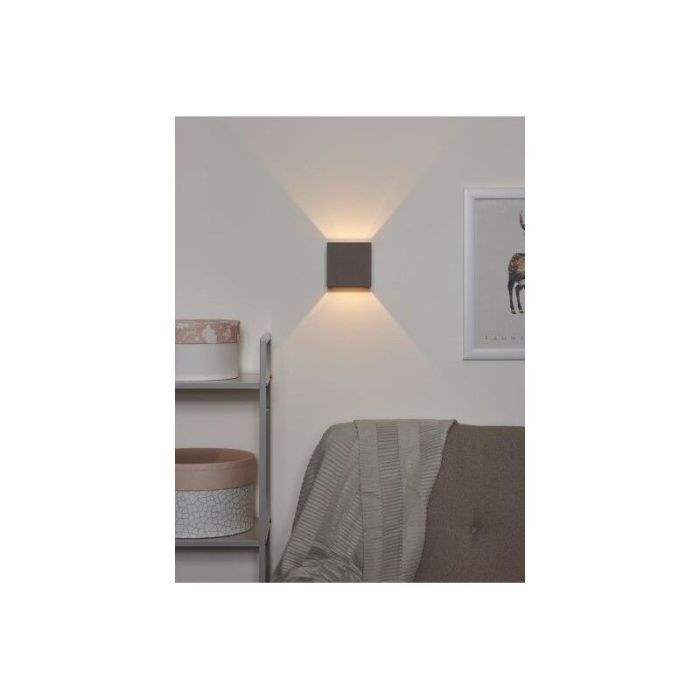 Gips Wandleuchte Taupe, Gipsy
