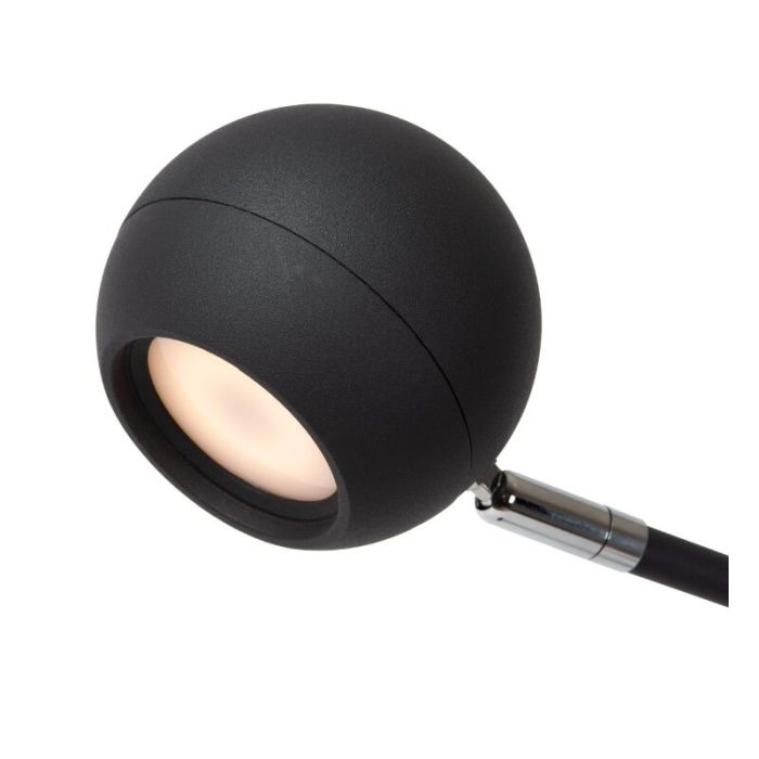 Schwarze aufladbare Tischlampe Modern, Comet, 3W, 2700K LED, mit Touch-Dimmer