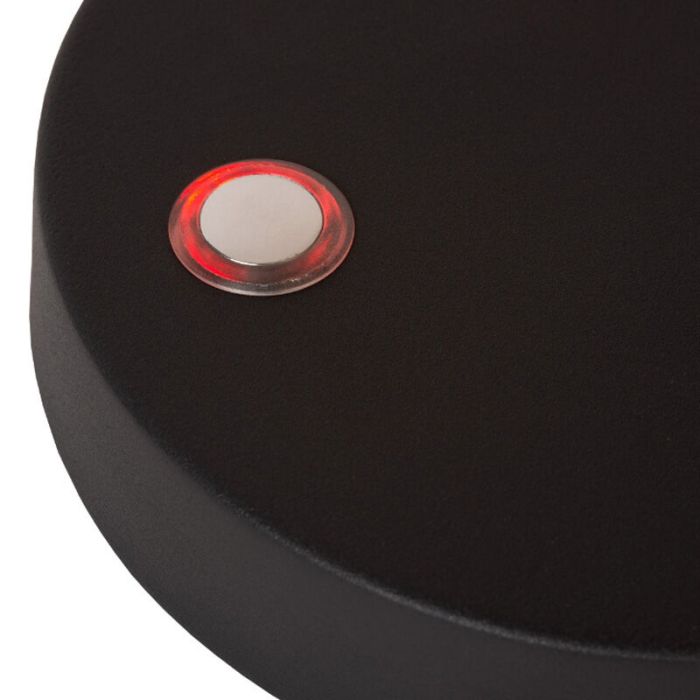 Schwarze aufladbare Tischlampe Modern, Comet, 3W, 2700K LED, mit Touch-Dimmer