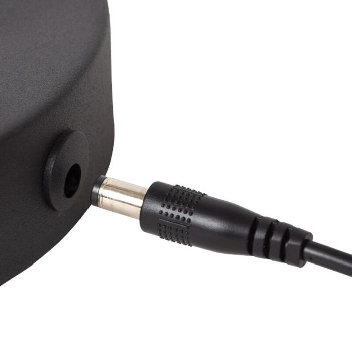 Schwarze aufladbare Tischlampe Modern, Comet, 3W, 2700K LED, mit Touch-Dimmer