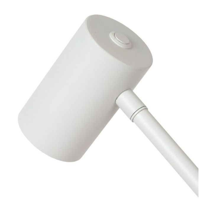 Weiße aufladbare Tischlampe Modern, Tipik, 3W, 2700K LED, mit Touch-Dimmer