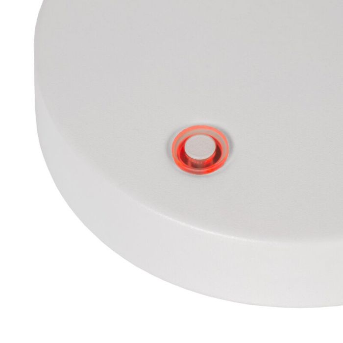 Weiße aufladbare Tischlampe Modern, Tipik, 3W, 2700K LED, mit Touch-Dimmer