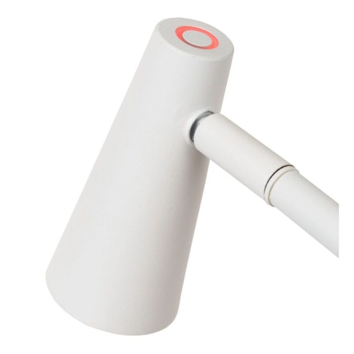 Weiße aufladbare Stehlampe Modern, Stirling, 3W, 2700K LED, mit Touch-Dimmer