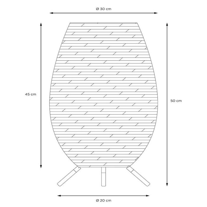 Schwarze Außen Tischleuchte Landhaus, Colin, 3W, 3000K LED, IP44, 3-stufig dimmbar