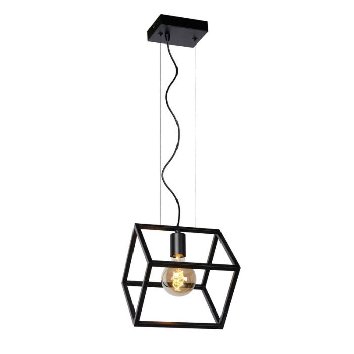 Schwarze Pendelleuchte Modern, Fabian