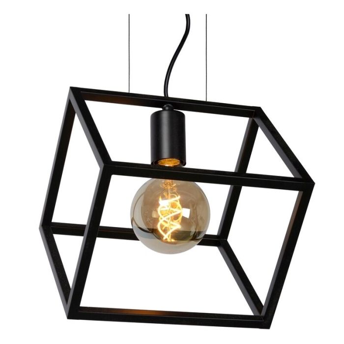 Schwarze Pendelleuchte Modern, Fabian