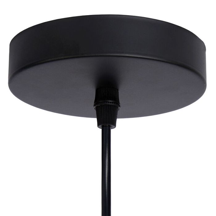 Schwarze Pendelleuchte Retro, Mesh