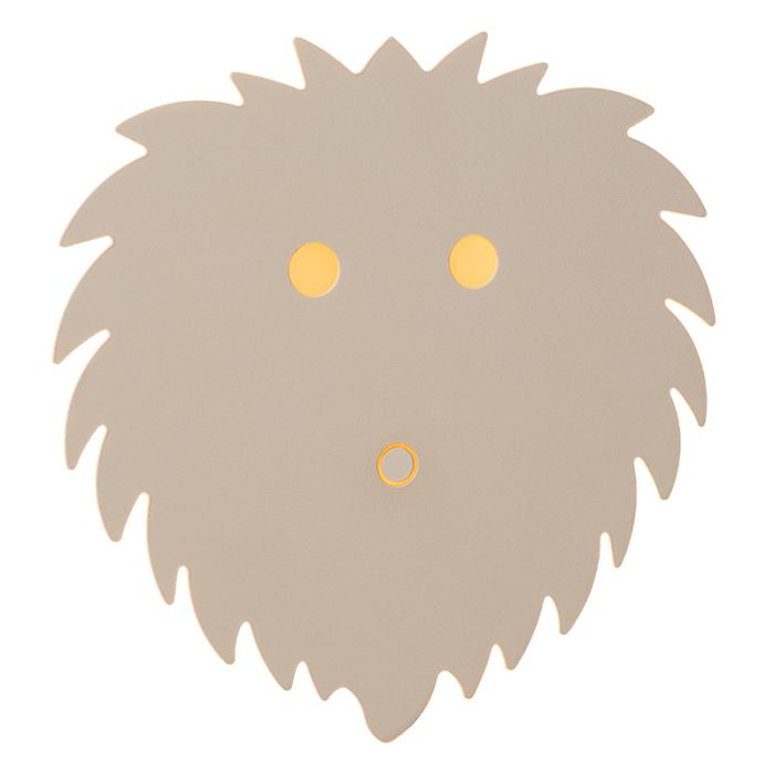 Beige Kinderzimmer Wandleuchte Modern, Charlie, 5W, dim to warm LED, mit Touch-Dimmer
