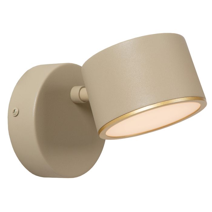 Taupe Wandleuchte Modern, Gian, 9W, 2700K LED