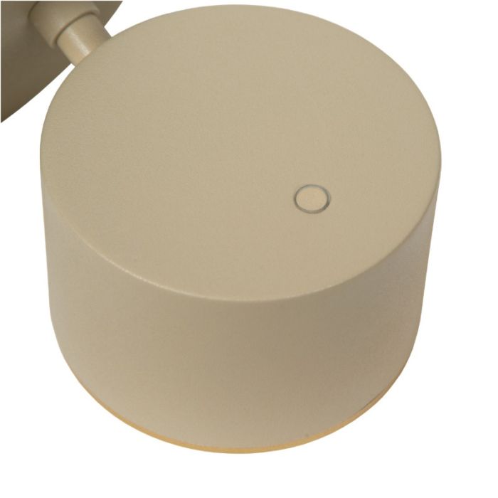 Taupe Wandleuchte Modern, Gian, 9W, 2700K LED