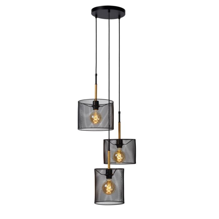 Braune Pendelleuchte Vintage, Baskett