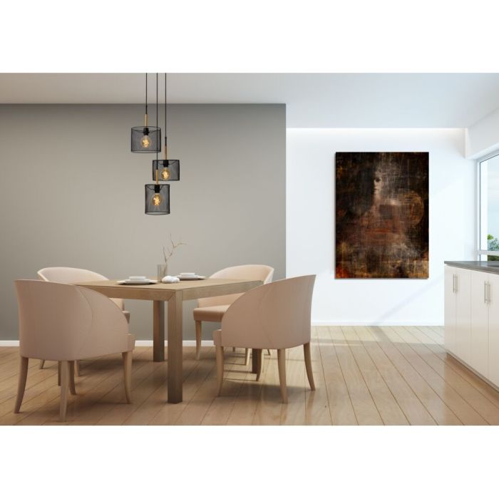 Braune Pendelleuchte Vintage, Baskett