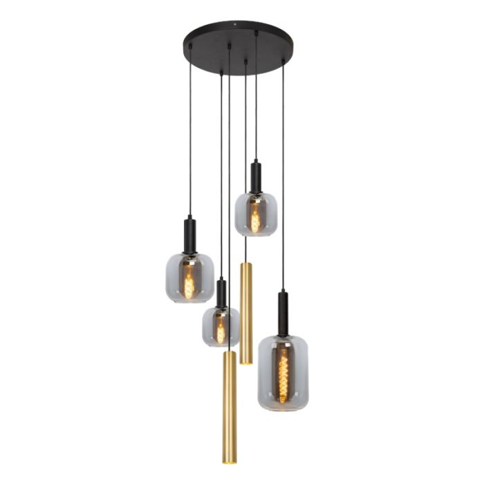 Schwarze Pendelleuchte Modern, Joanet