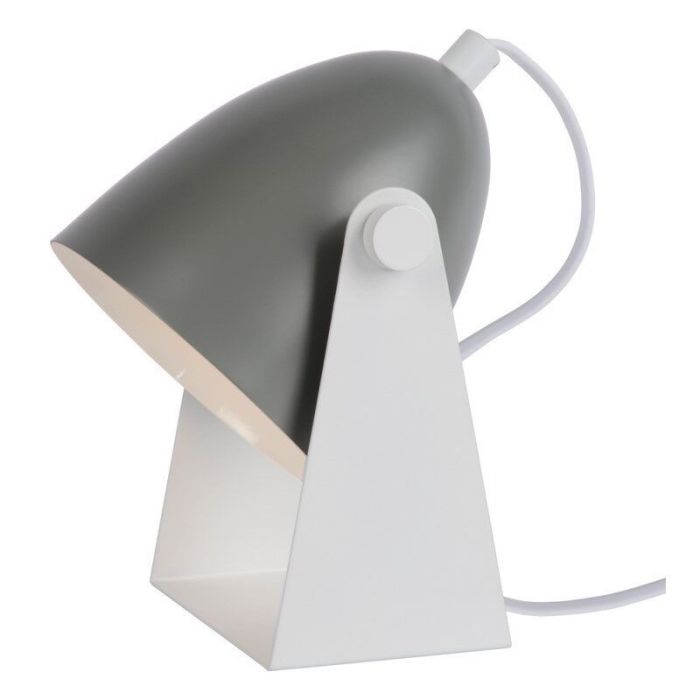 Graue Tischleuchte Modern, Chago, mit Schalter