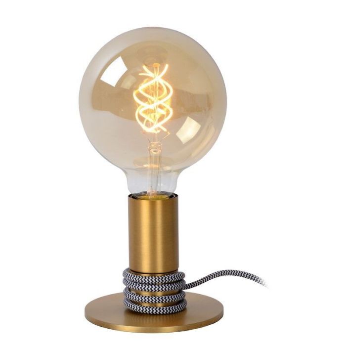 Goldene Tischleuchte Modern, Marit, mit Schalter