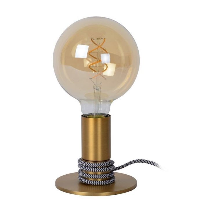 Goldene Tischleuchte Modern, Marit, mit Schalter