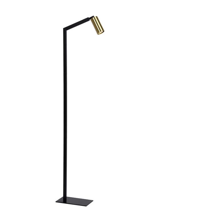 Schwarze Stehlampe Modern, Sybil, mit Schalter