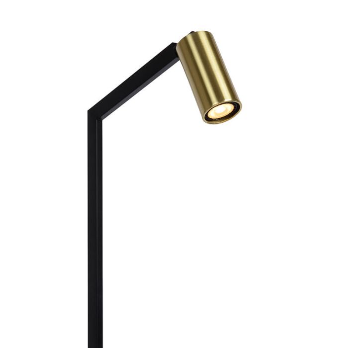 Schwarze Stehlampe Modern, Sybil, mit Schalter