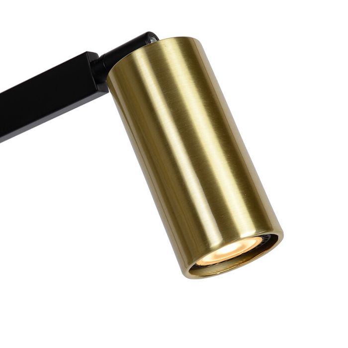 Schwarze Stehlampe Modern, Sybil, mit Schalter