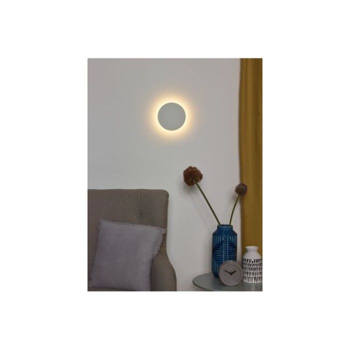 Weiße Wandleuchte Modern, Eklyps, 6W, 3000K LED