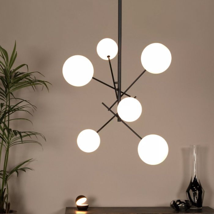 Schwarze Pendelleuchte Modern, Alara