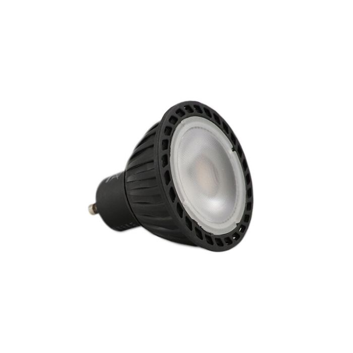 Dimmbare Schwarze GU10 LED Lampe Luc, 5w Warmweiß 