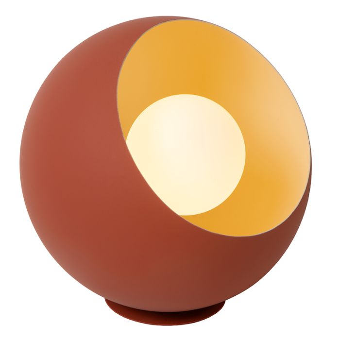 Orangene Tischleuchte Modern, Doredos, mit Schalter