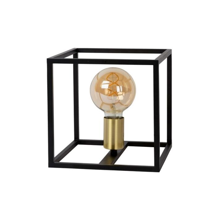 Goldene Tischleuchte Modern, Ruben, mit Schalter