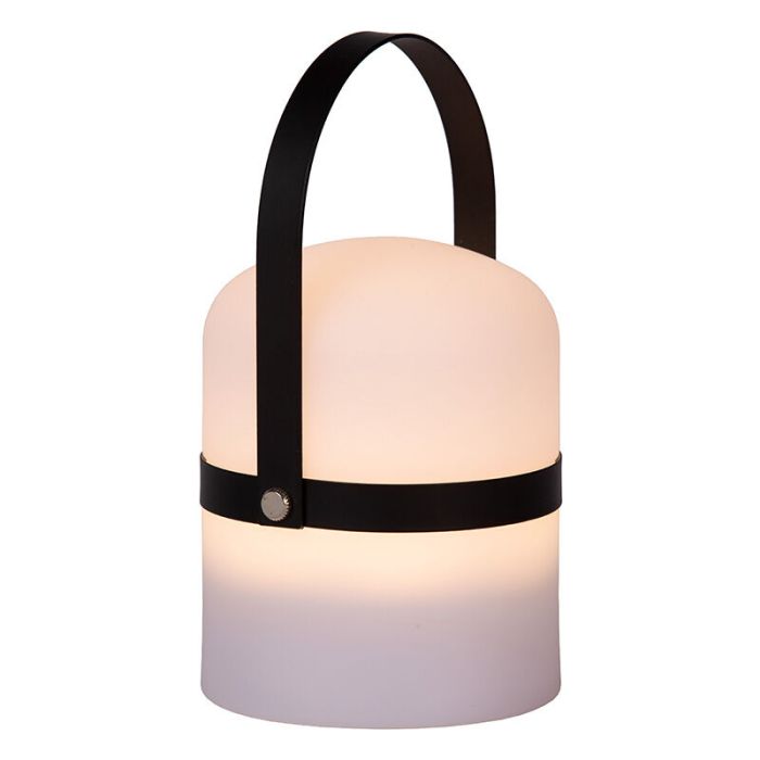 Weiße Außen Tischleuchte Modern, Little Joe, 3W, 2700K LED, IP44, mit Schalter