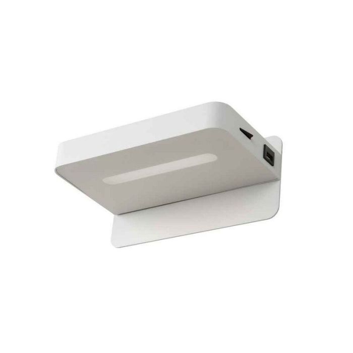 Weiße Wandleuchte Modern, Atkin, 5W, 2700K LED, mit Schalter