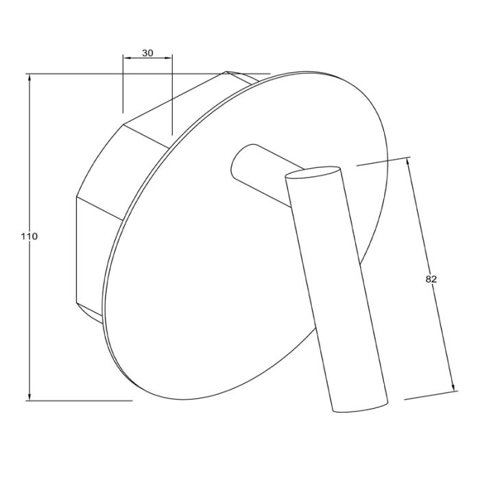 Weiße Bettlampe Modern, Jolijn, 2W, 3000K LED, mit Schalter