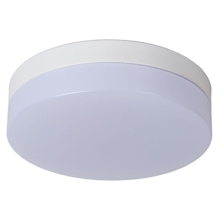 Weiße Badezimmer Deckenleuchte Kunststoff, Biskit, 12W, 2700K LED, IP44