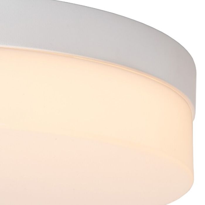 Weiße Badezimmer Deckenleuchte Kunststoff, Biskit, 12W, 2700K LED, IP44