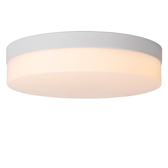 Weiße Badezimmer Deckenleuchte Kunststoff, Biskit, 18W, 2700K LED, IP44