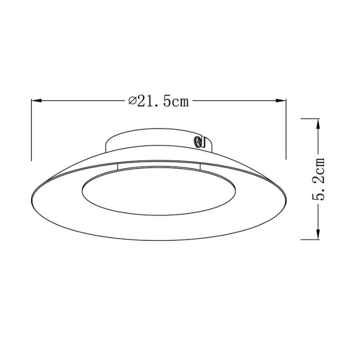 Weiße Deckenlampe Modern, Foskal, 6W, 2700K LED