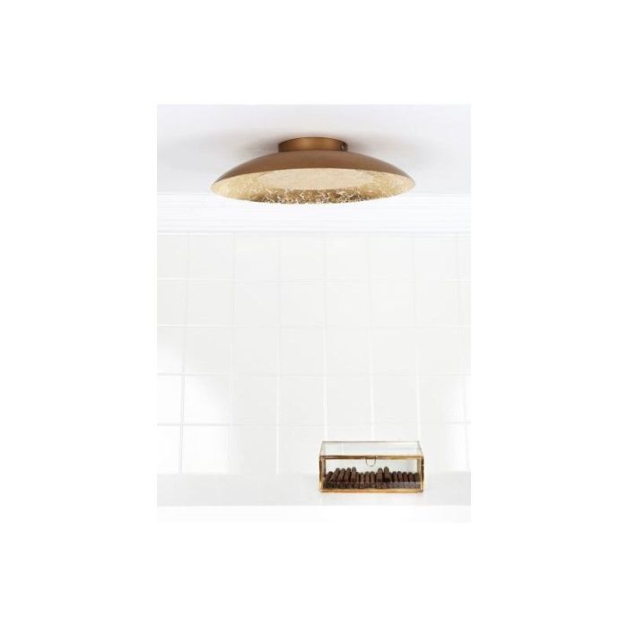 Goldene Deckenlampe Modern, Foskal, 12W, 2700K LED