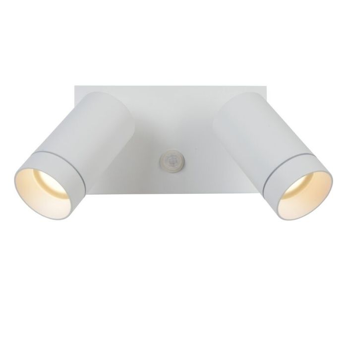 Weiße Außen Wandleuchte mit Bewegungsmelder Modern, Taylor, IP54