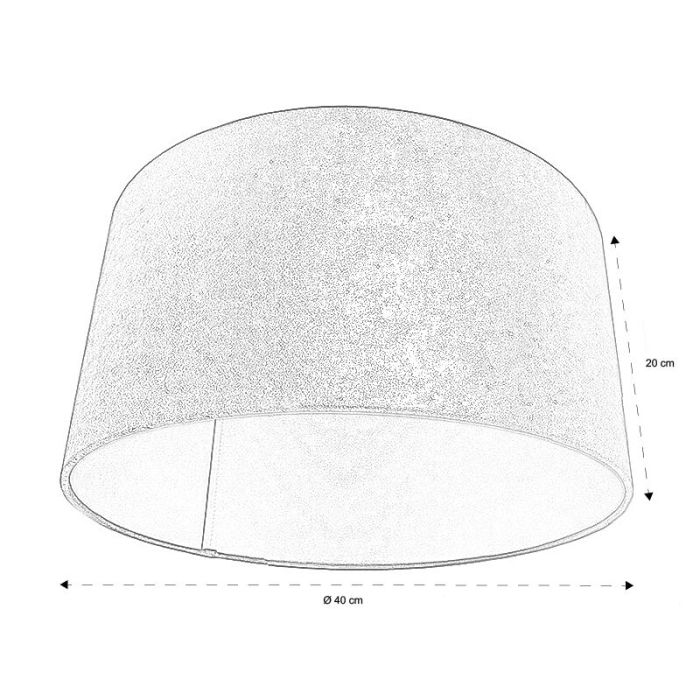 Taupe Lampenschirm Milene, Stoff, modern