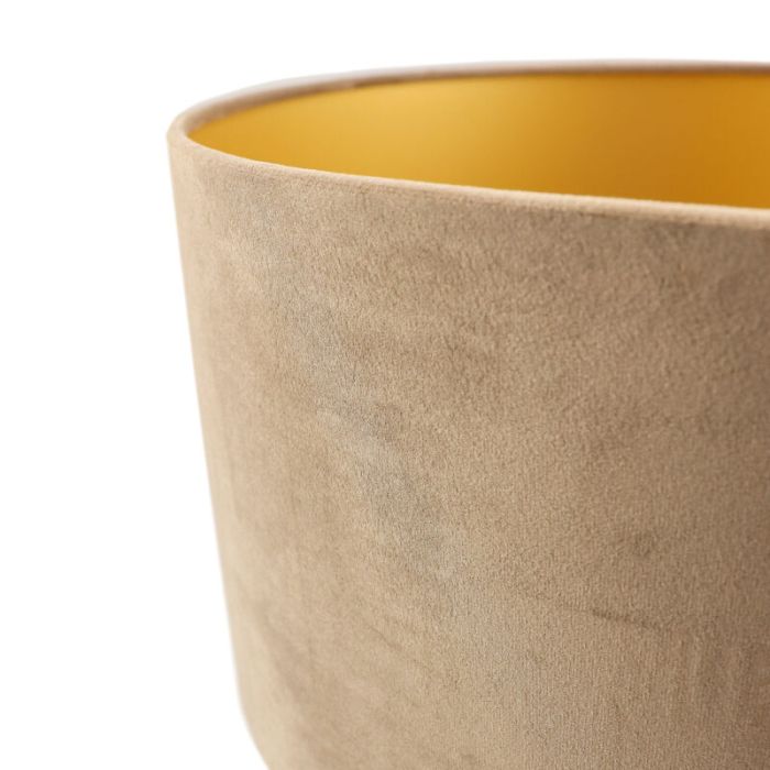 Taupe Lampenschirm Melanie, Stoff, modern