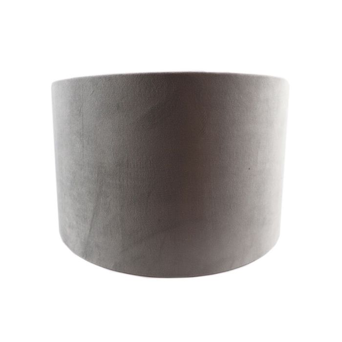 Graue Lampenschirm Madelyn, Stoff, modern
