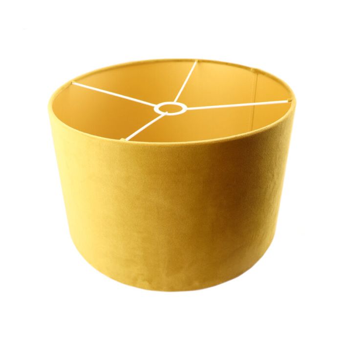 Gelbe Lampenschirm Madelyn, Stoff, modern