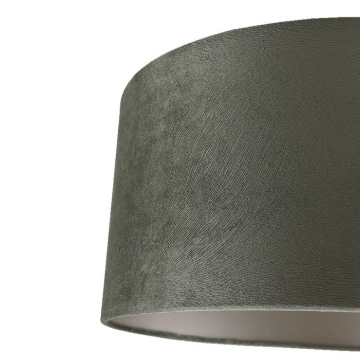 40 cm Samt Lampenschirm Grün, Rody