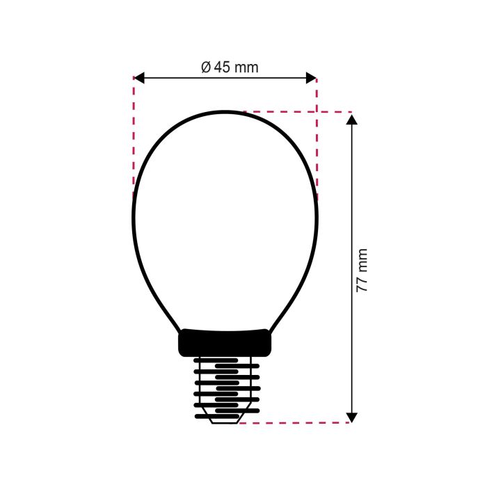 Lasco E14 LED Leuchtmittel, 3w Warmweiß