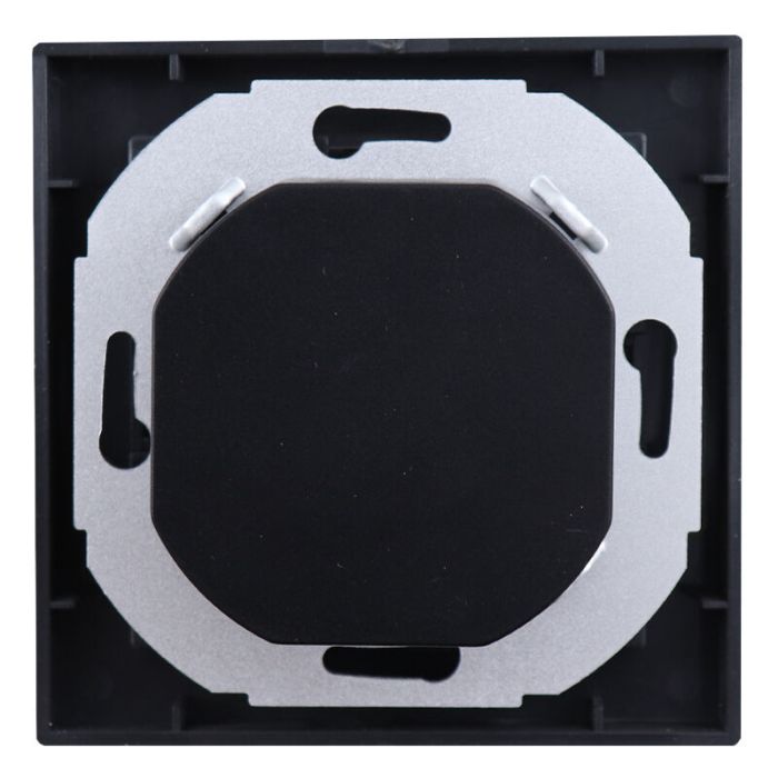 LED-Dimmer, 0,5 - 200W, mit anthrazit Abdeckrahmen und Zentralplatte