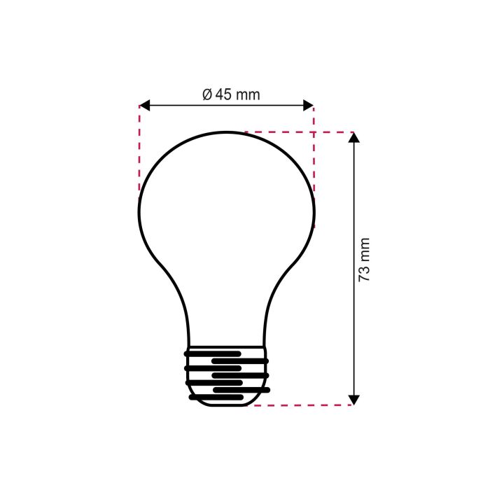 20er Pack Horan E27 LED-Kugellampe warmweiß, 4W