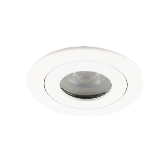 Weiße moderne Badezimmer Einbaustrahler Aluminium, Dorx, IP44