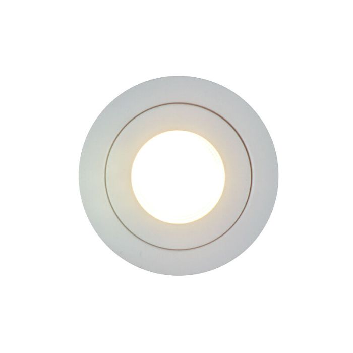 Weiße moderne Badezimmer Einbaustrahler Aluminium, Dorx, IP44