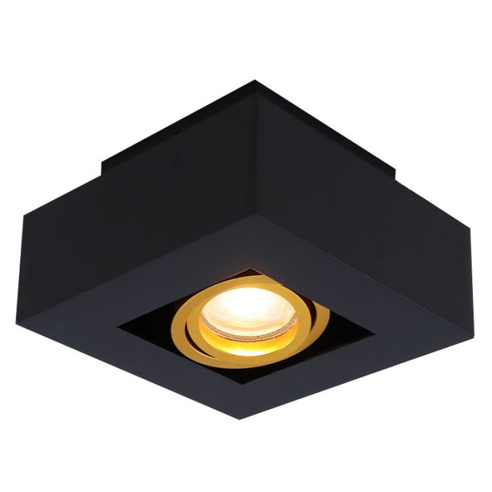 Aluminium Aufbauspot Gold, Noraly