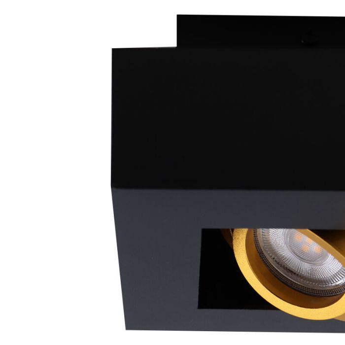 Aluminium Aufbauspot Gold, Noraly